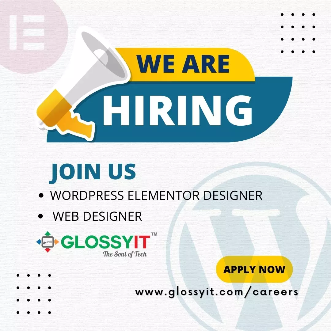 We are Hiring WordPress Elementor Web Designer